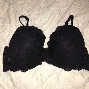 Smart and sexy 40d black sexy cute lace bra plus